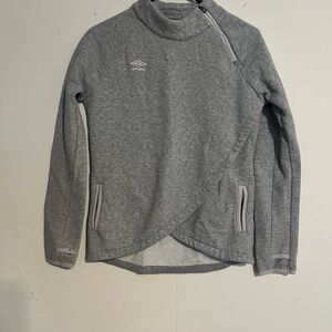 Umbro Men's Zip-Up Sweater in Heather Gray